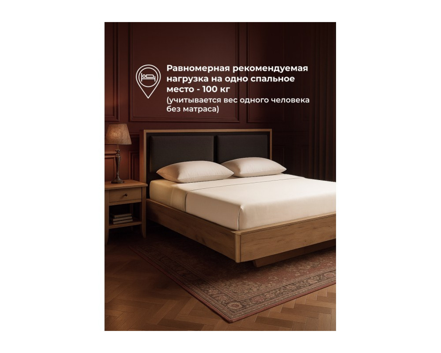 Полутораспальная кровать Клауд 140х200 парящая дуб крафт золотой / антрацит