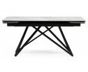Керамический стол Вилсон 160(220)х89 белый gilt white / черный