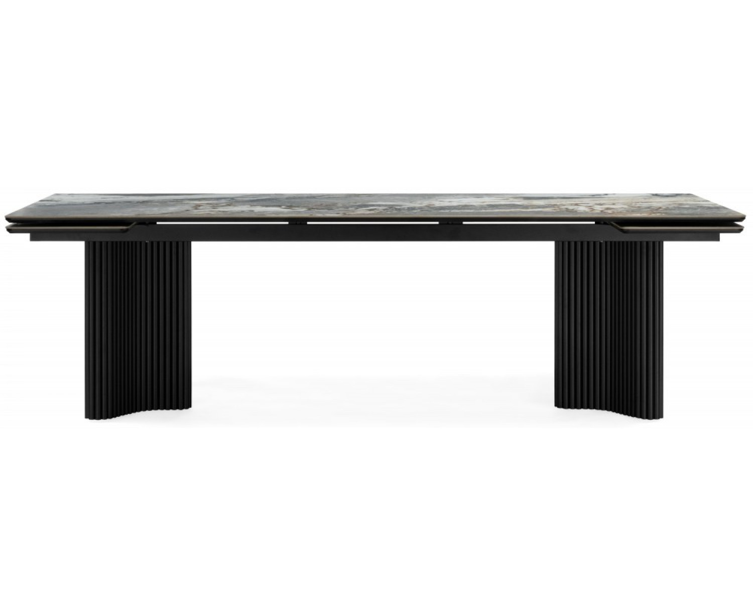 Керамический стол Мален 240x110 mineral stone baldoser / черный