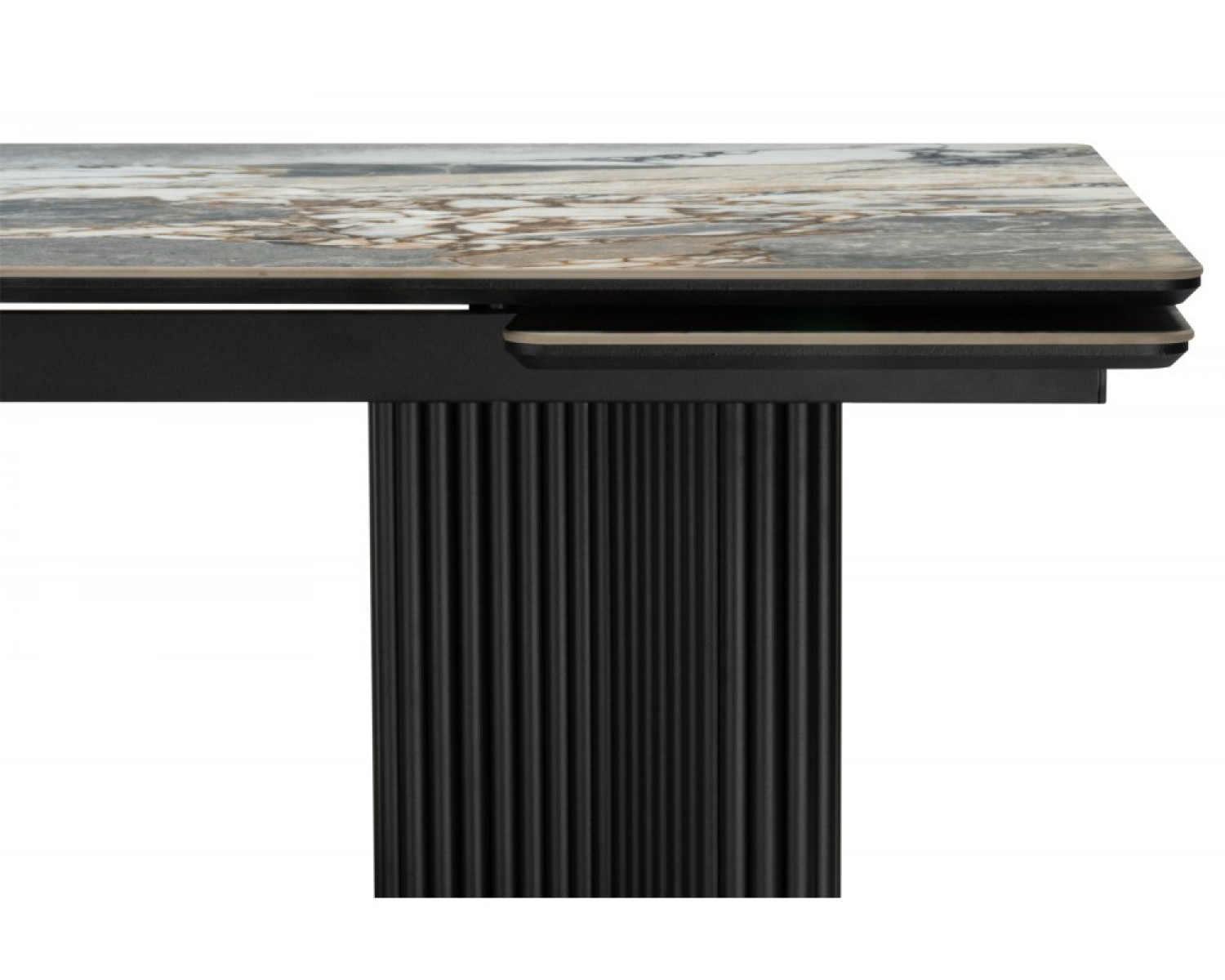 Керамический стол Мален 240x110 mineral stone baldoser / черный