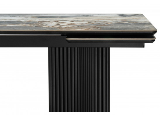Керамический стол Мален 240x110 mineral stone baldoser / черный