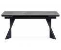 Керамический стол Вейв 160(220)х89 larka grey / черный