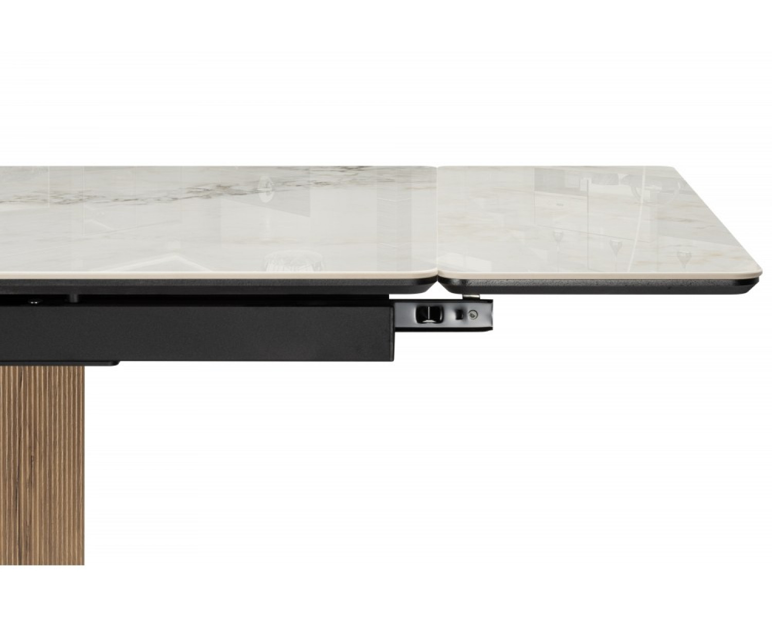 Керамический стол Монерон 200x100 brecha crema elegance / дуб монтана