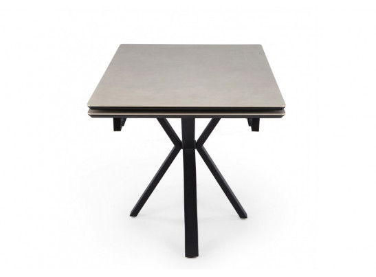 Керамический стол Старлайт 140 (200) х 80 carmen light grey / черный