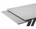 Керамический стол Вилли 120(180)х80 сarmen light grey / черный