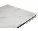Керамический стол Мэриан 140 (200) х 80 snow alpin white / черный