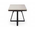 Керамический стол Памелла 140(200)х80 carmen light grey / черный