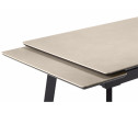 Керамический стол Норман 140(200)х80 carmen light grey / черный