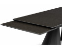 Керамический стол Шелтон 180(260)x90 massa ink gray / черный