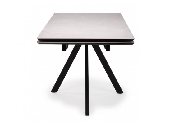 Керамический стол Вилли 140(200)х80 carmen light grey / черный