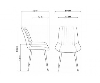 Стул на металлокаркасе Седа 360 светло-серый (zd 960) / серый