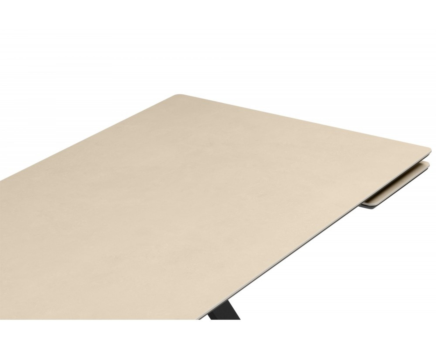 Керамический стол Вилли 140(200)х80 okara light yellow / черный