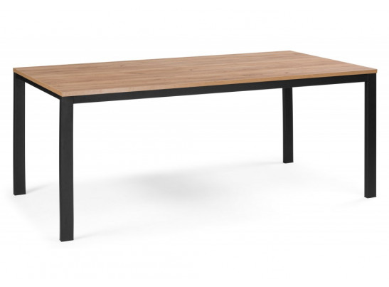 Деревянный стол Алекс 180х90 дуб крафт золотой / черный