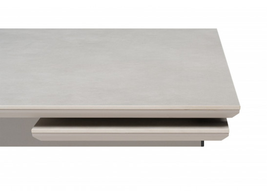 Керамический стол Мун 120(180)х80 carmen light gray / серый матовый