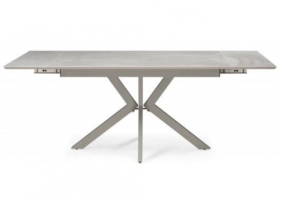 Керамический стол Пантон 120(180)х80 carmen light gray / серый матовый