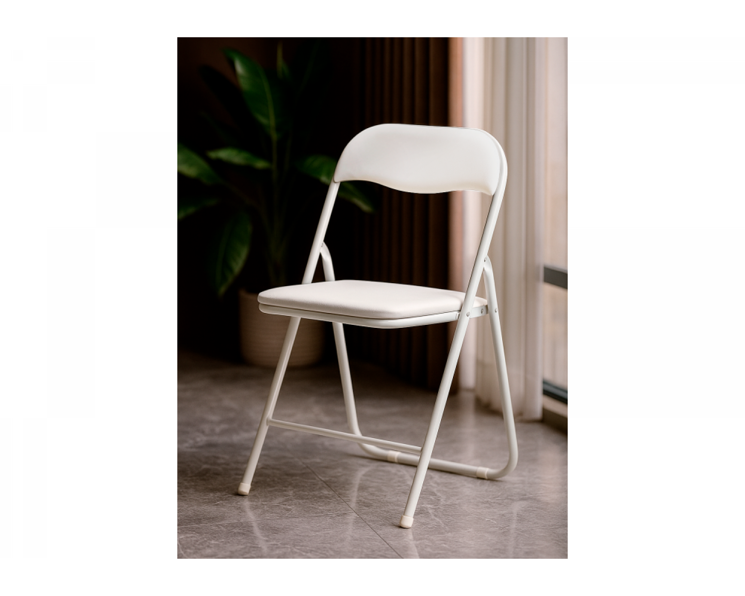 Стул на металлокаркасе Fold 1 складной white / white