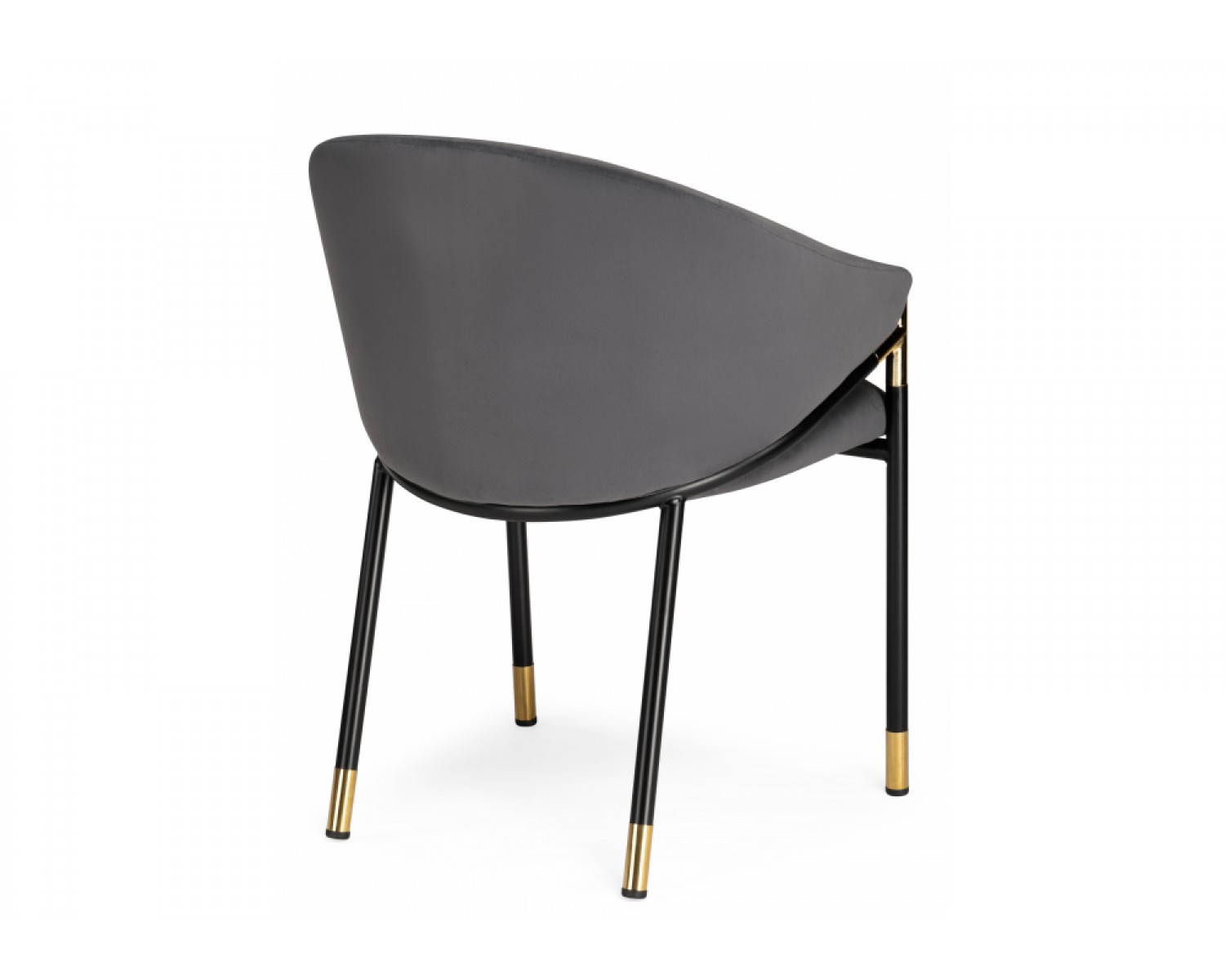 Стул на металлокаркасе Molton gray / black/ gold