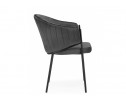 Стул на металлокаркасе Kortni dark grey / black