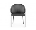 Стул на металлокаркасе Kortni dark grey / black
