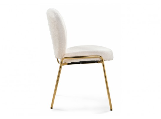 Стул на металлокаркасе Kalipso 1 white / gold