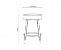 Барный стул Plato dark grey